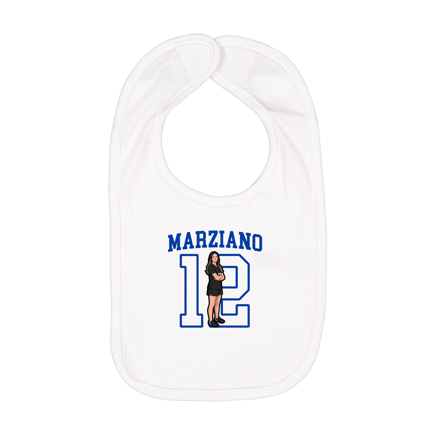 Infant Bib — Shirsey in White