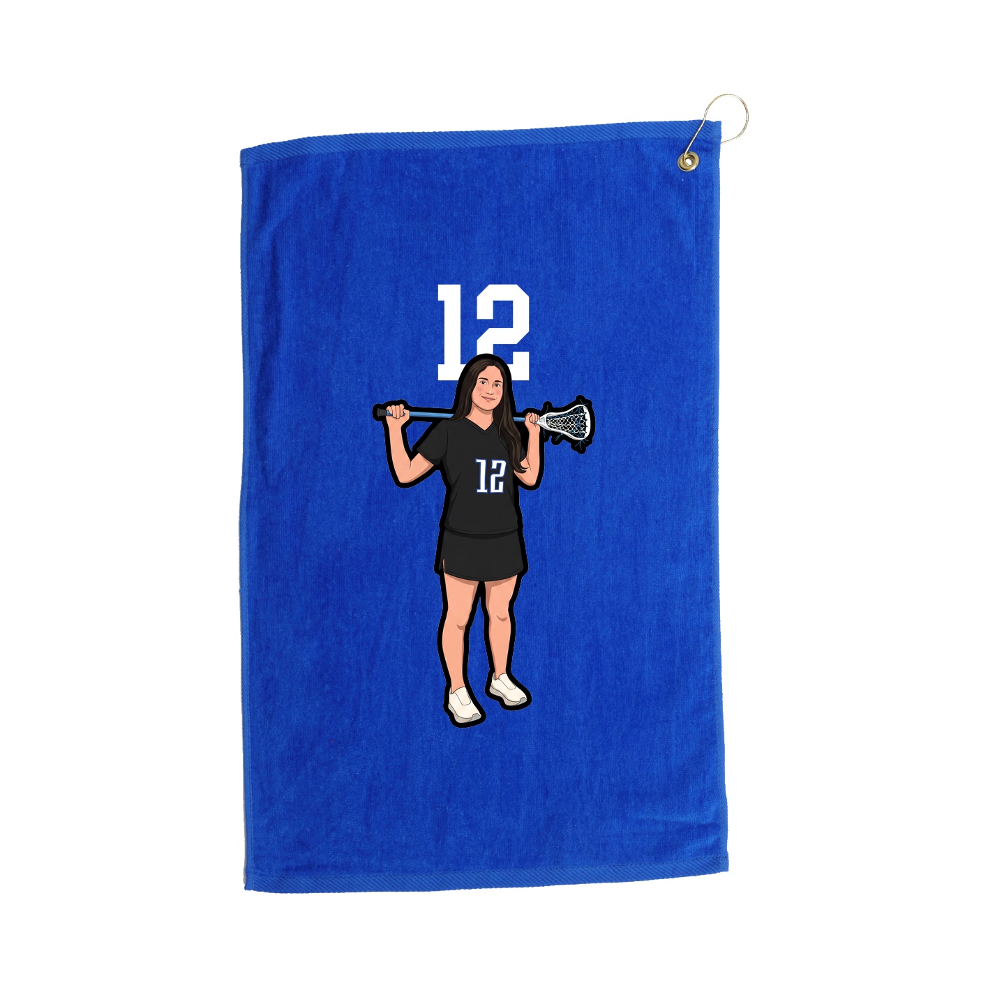 Golf Towel — Number Top in Royal