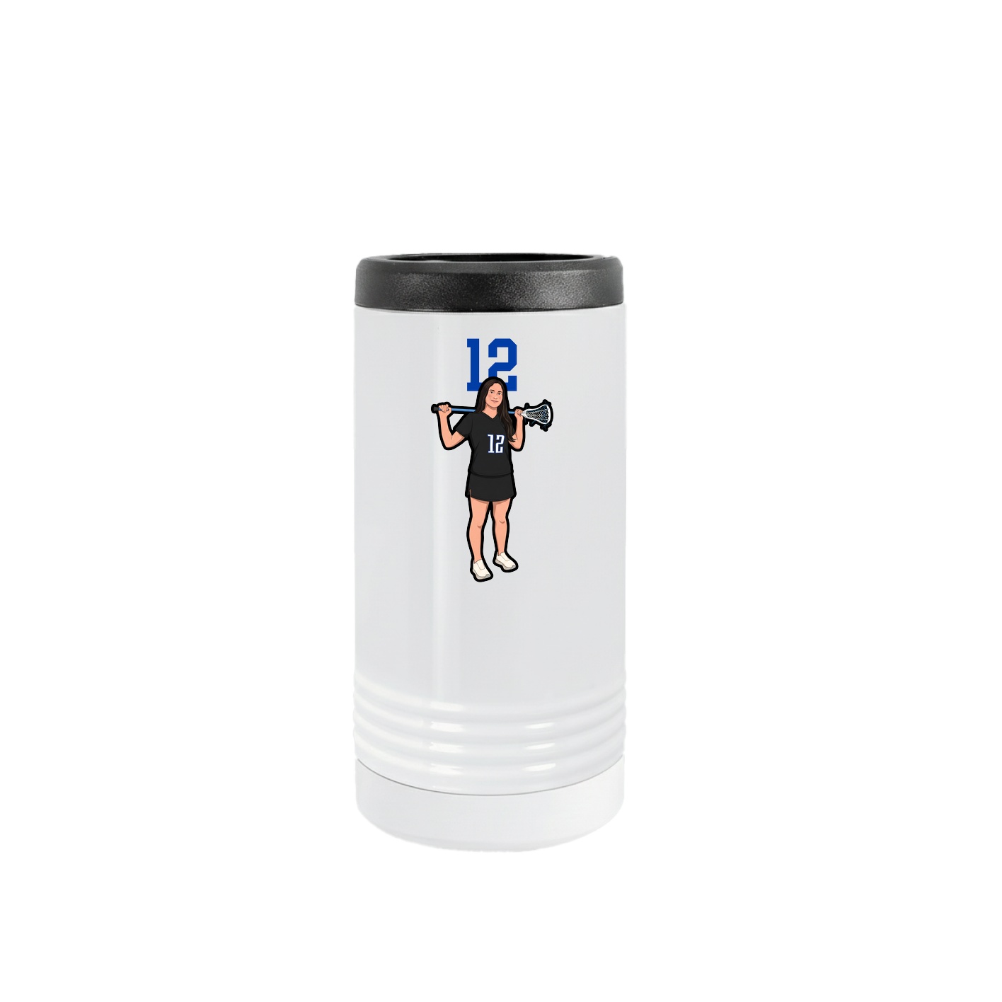 Slim Beverage Holder — Number Top in White
