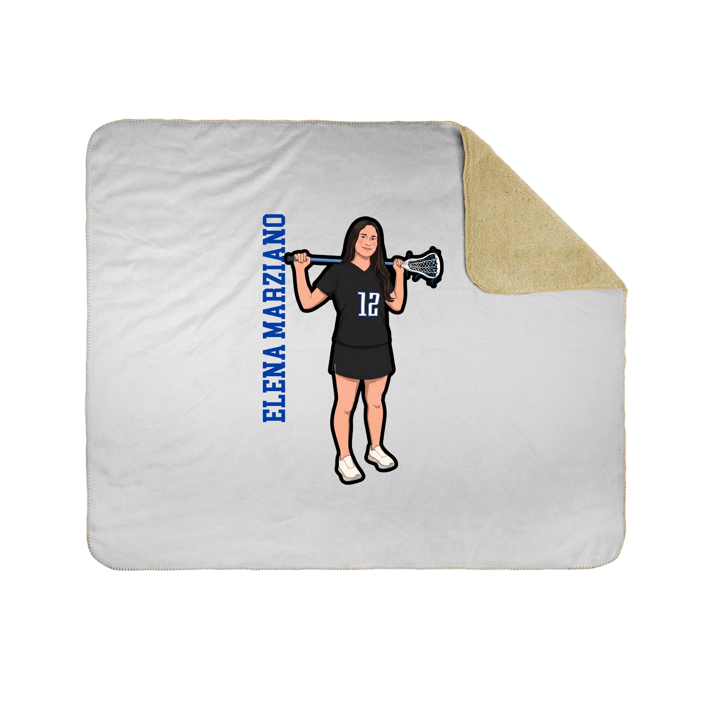 50x60 Sherpa Lined Throw Blanket