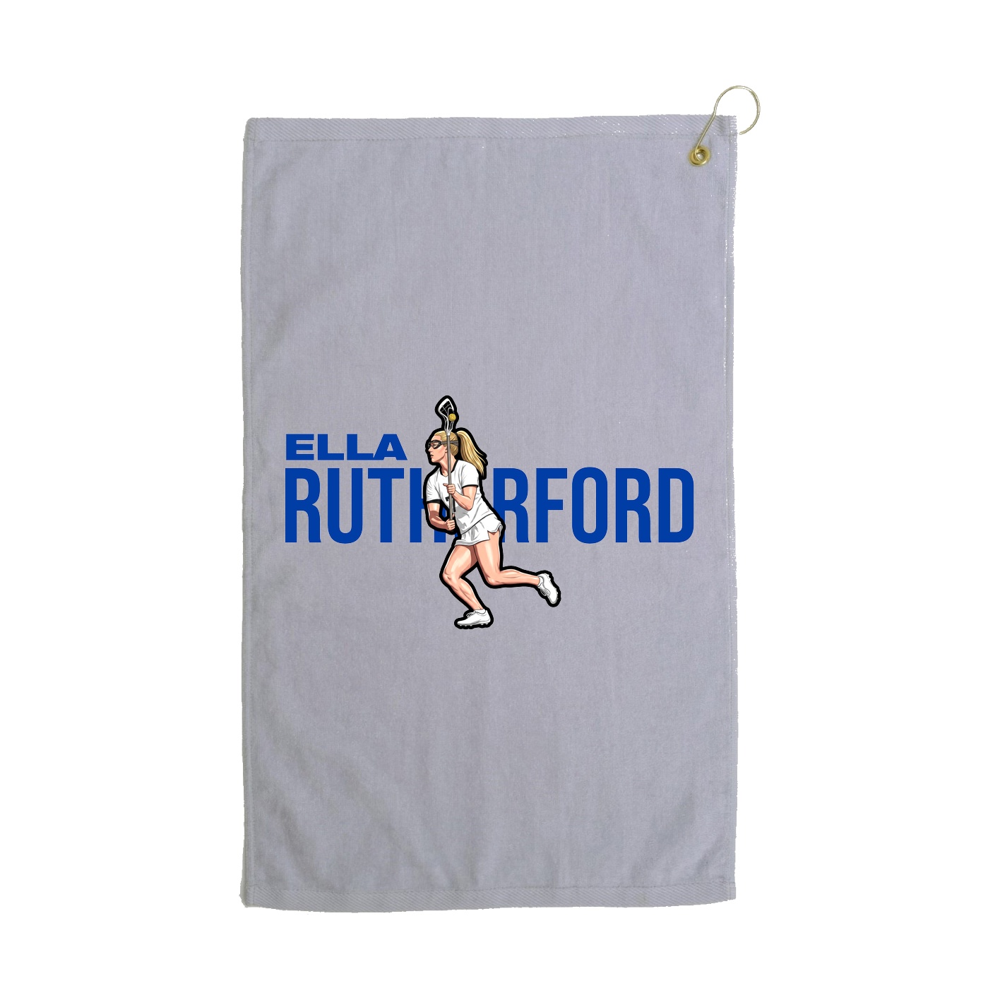 Golf Towel — Player Name in Grey