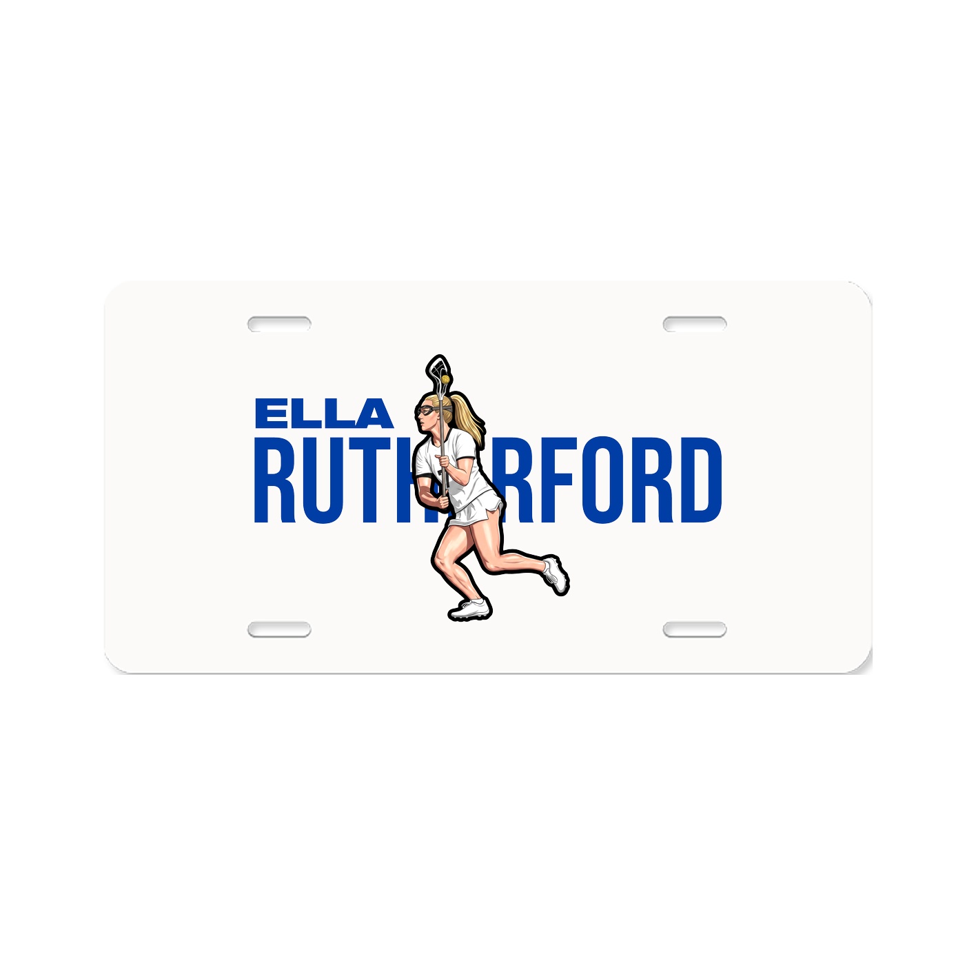 License Plate — Player Name in Classic