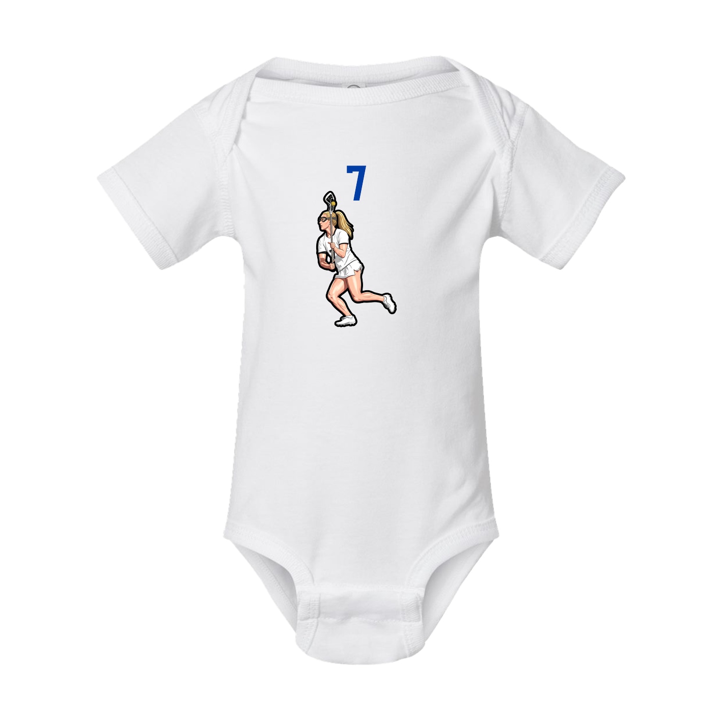 Baby Onesie — Number Top in White