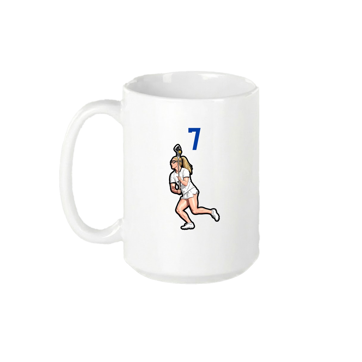 15oz Coffee Mug — Number Top in White