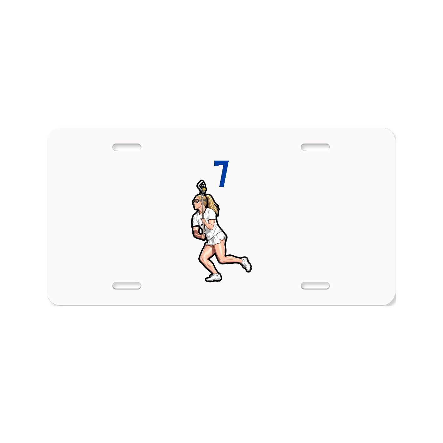 License Plate — Number Top in Classic