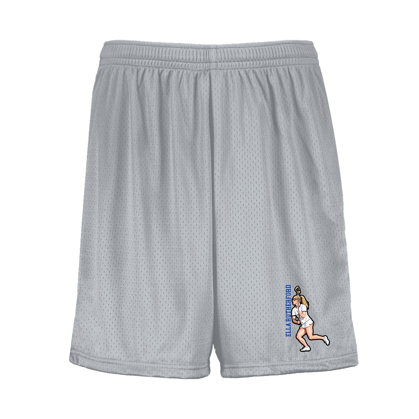 Shorts — Name Vertical in Silver