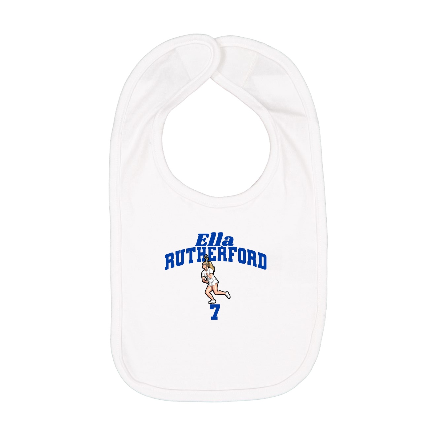 Infant Bib — Signature Arch in White