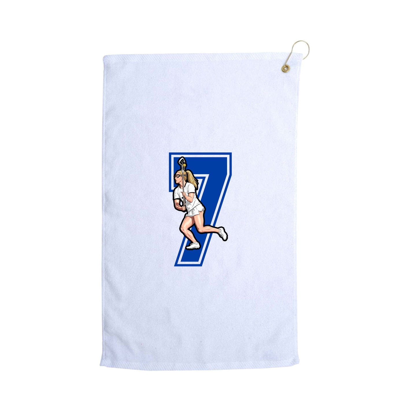 Golf Towel — Number in White