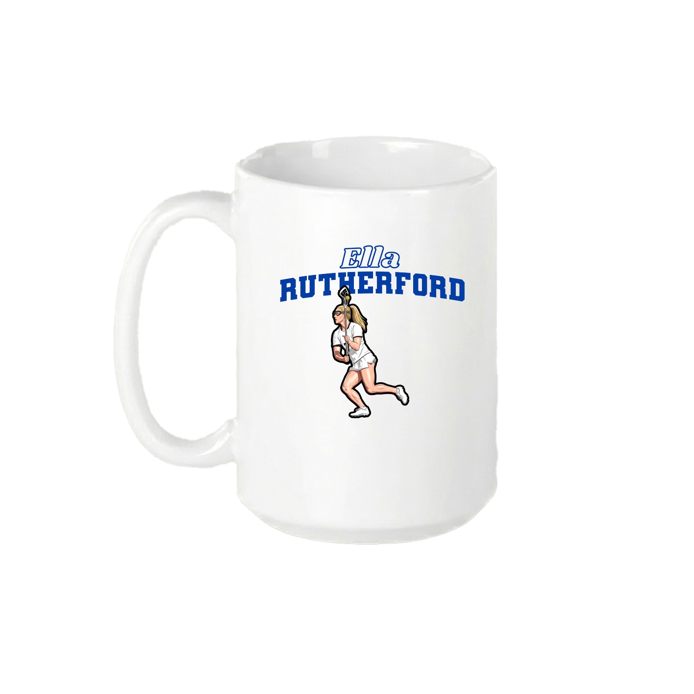 15oz Coffee Mug — Name Arch in White