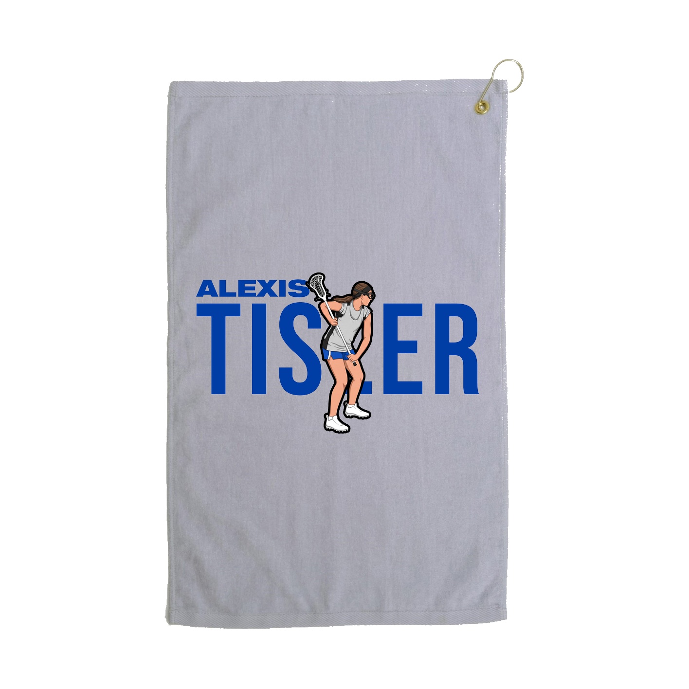 Golf Towel — Player Name in Grey
