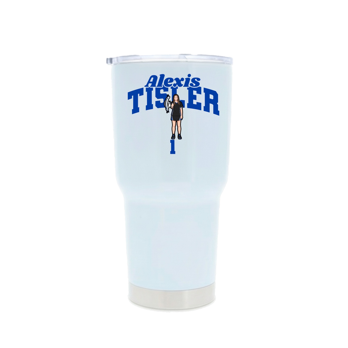 30oz Stainless Steel Tumbler — Signature Arch in White