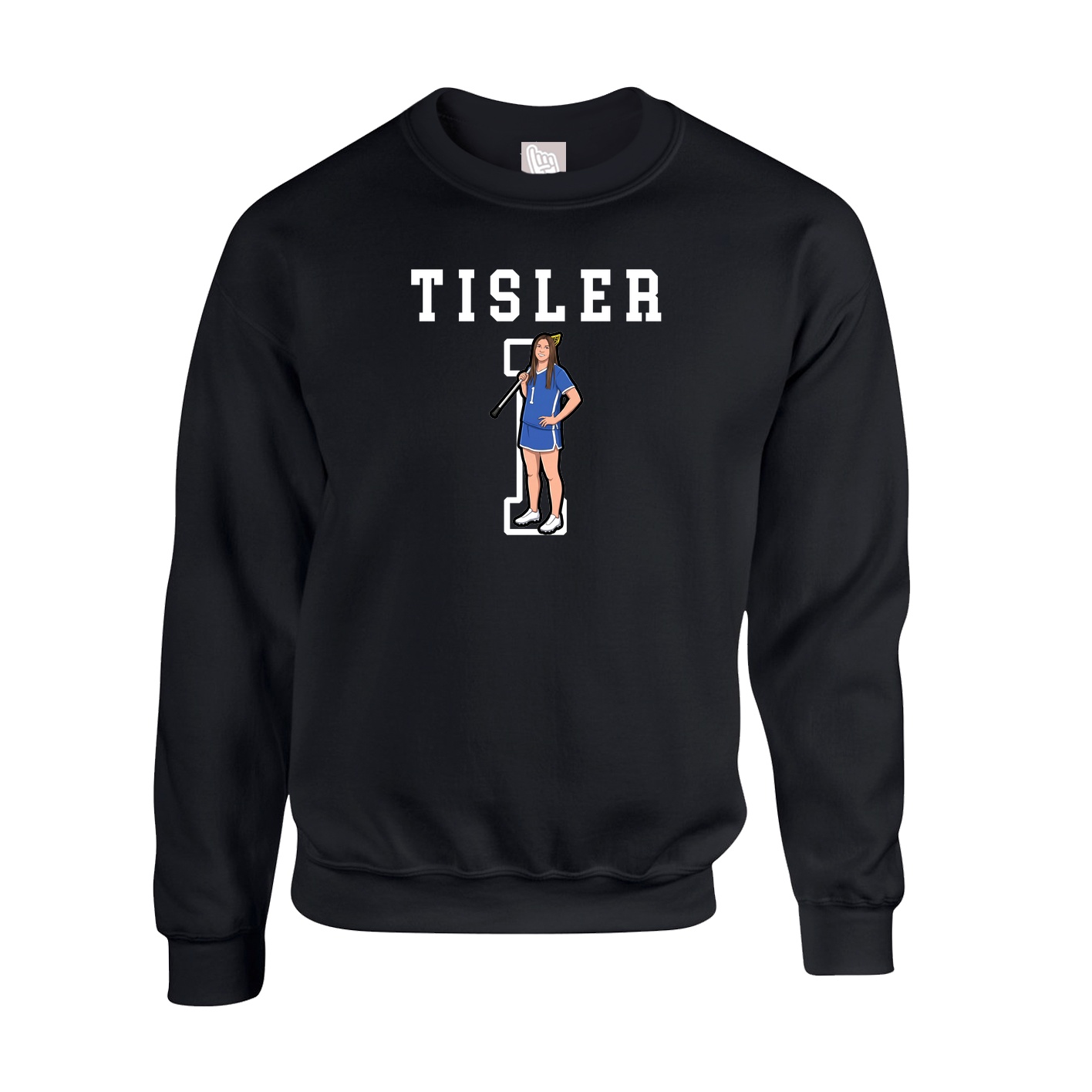 Fleece Crew — Shirsey in Black