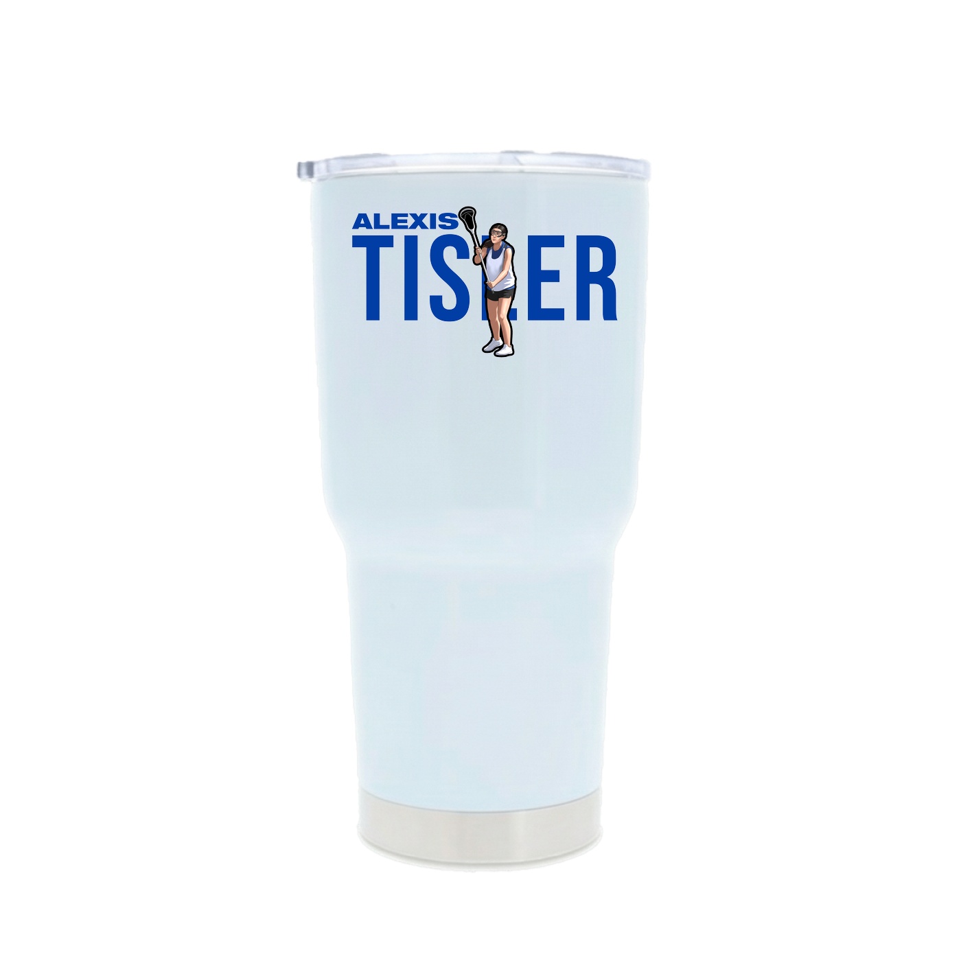30oz Stainless Steel Tumbler — Player Name in White