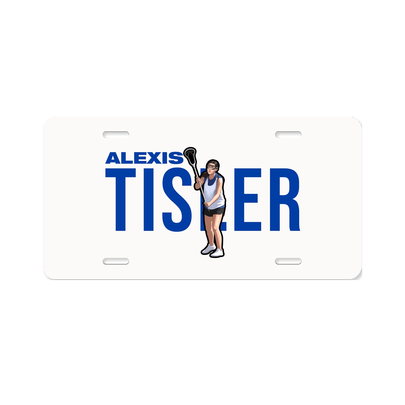 License Plate — Player Name in Classic