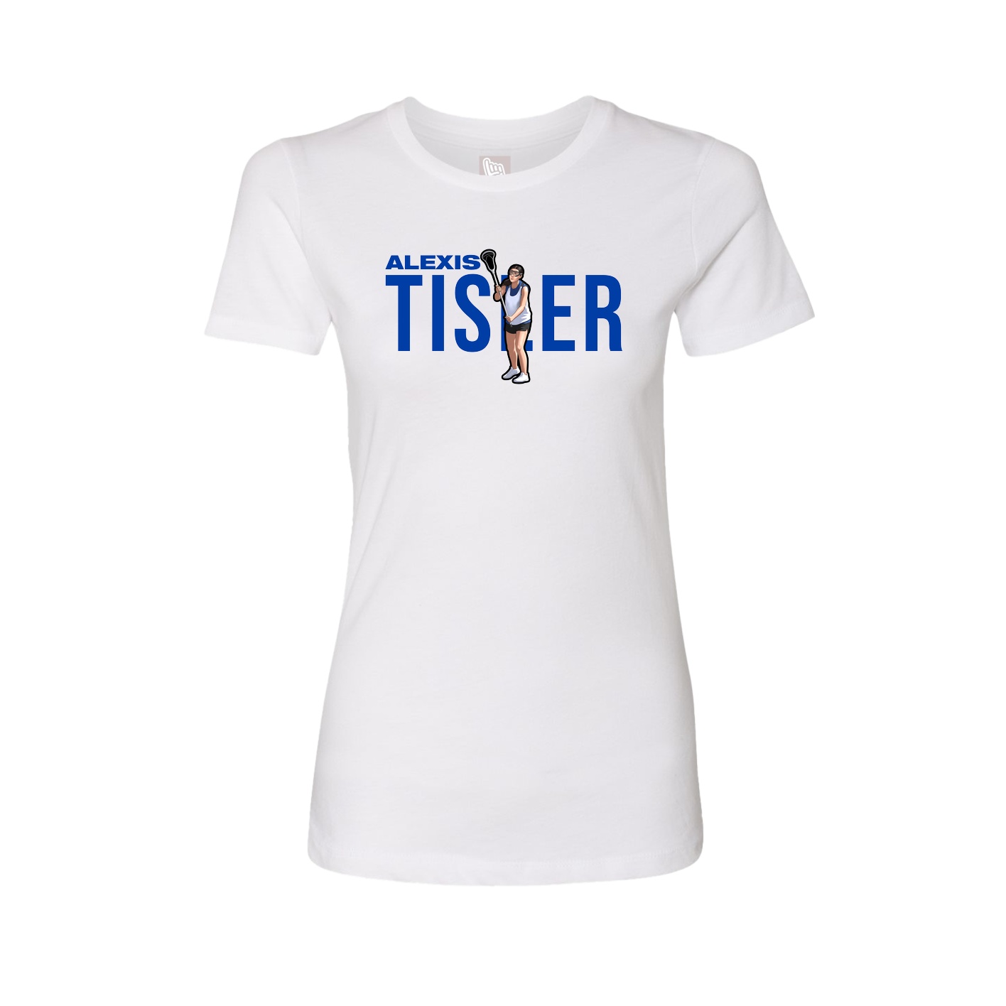 Womens Tee — Player Name in White