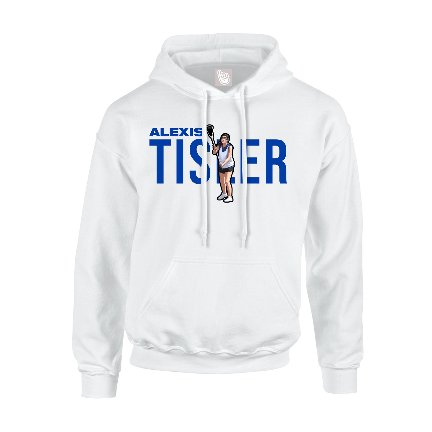 Youth Hoodie — Player Name in White