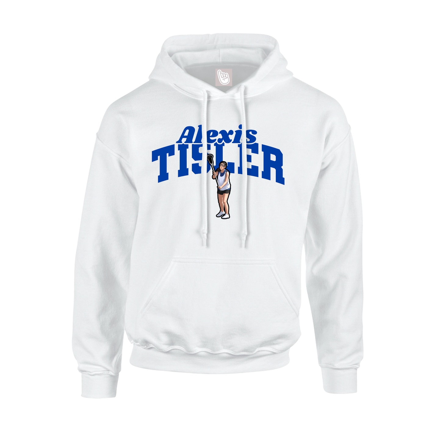 Youth Hoodie — Signature Arch in White