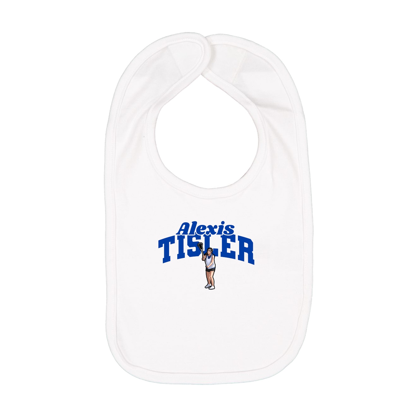 Infant Bib — Signature Arch in White