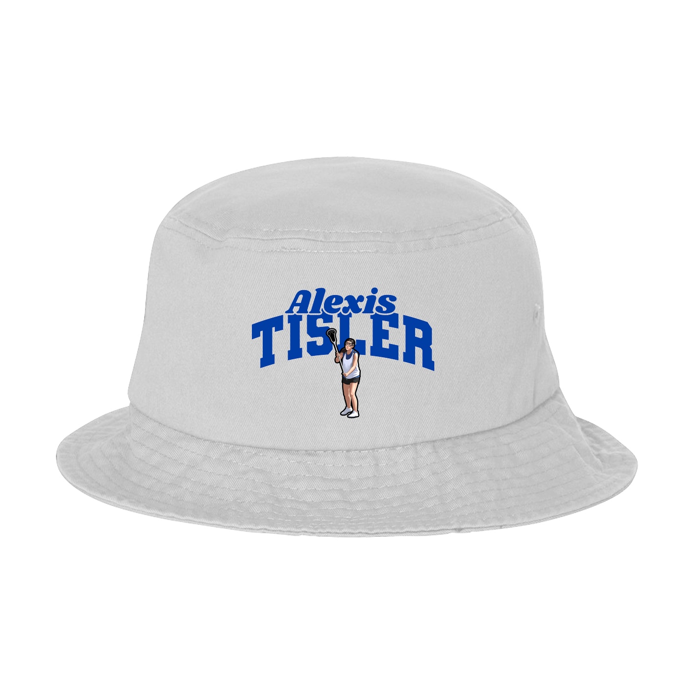 Bucket Cap — Signature Arch in White
