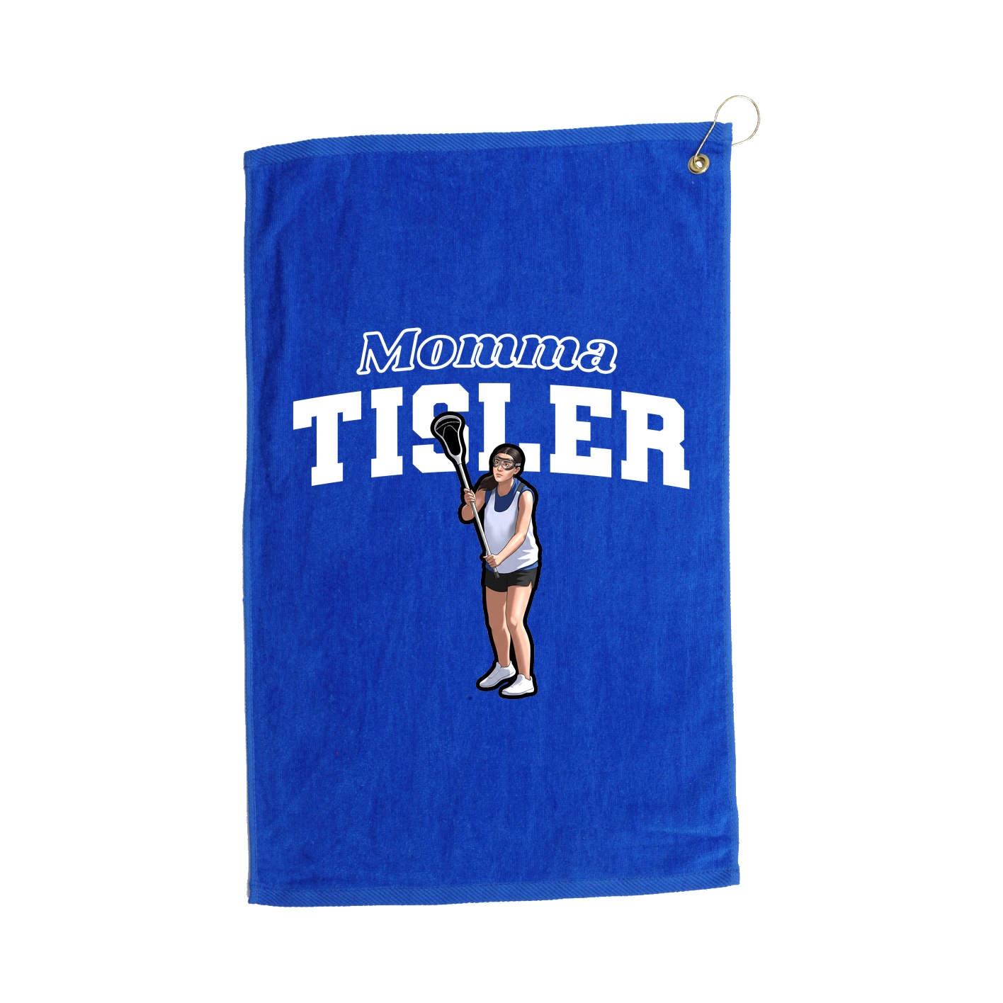 Golf Towel — Mothers Day Block in Royal