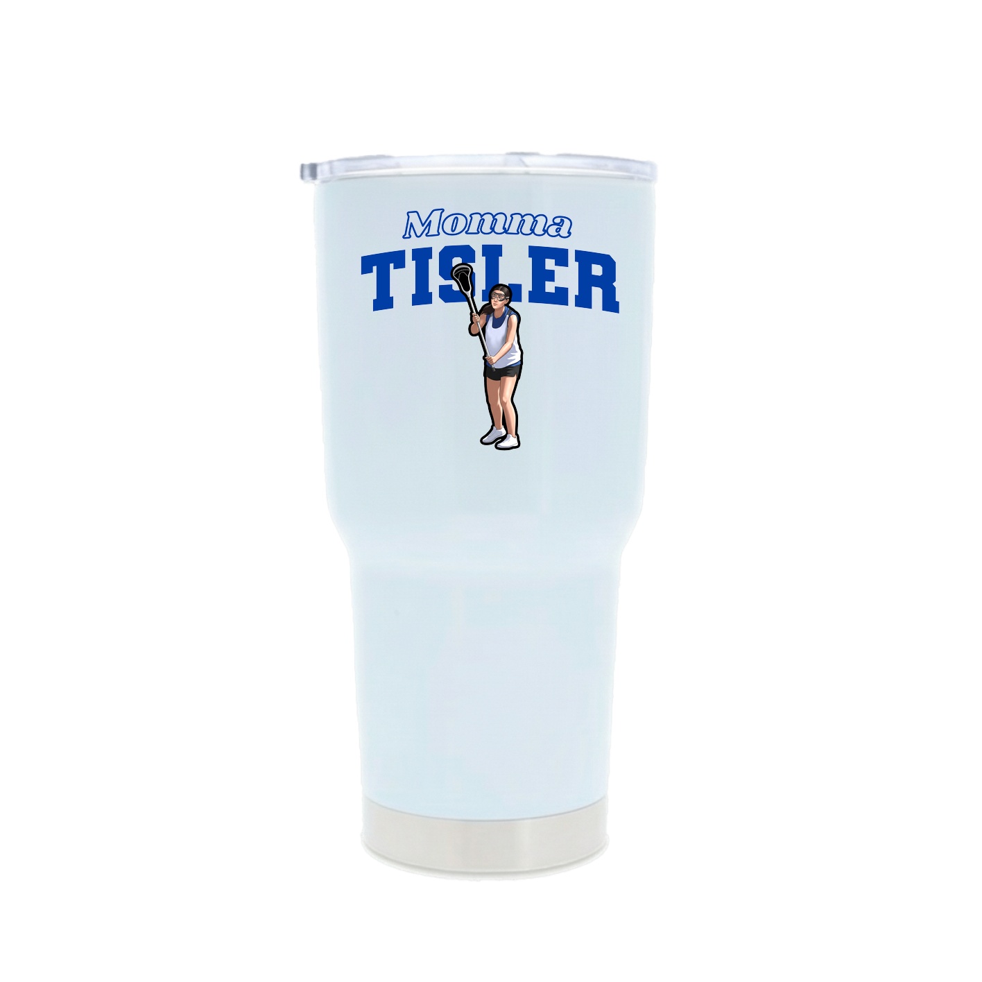 30oz Stainless Steel Tumbler — Mothers Day Block in White