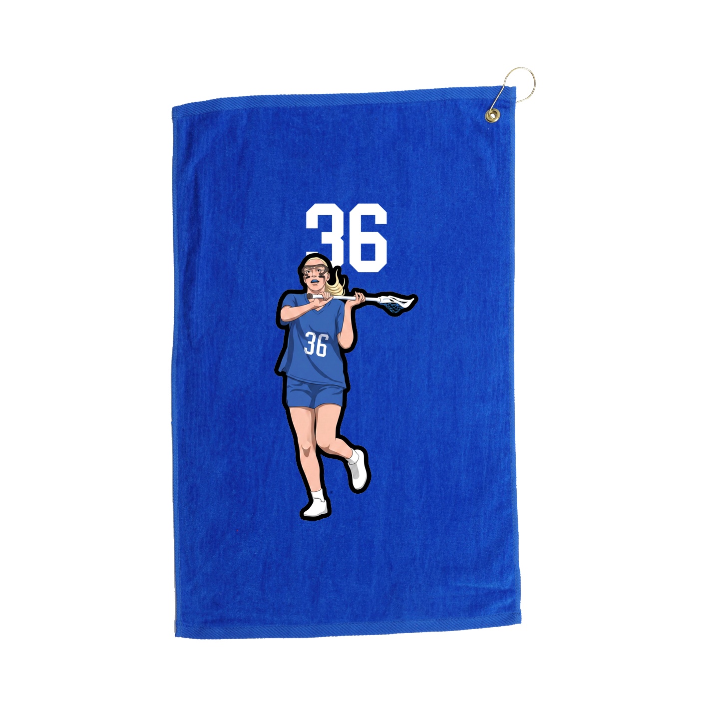 Golf Towel — Number Top in Royal
