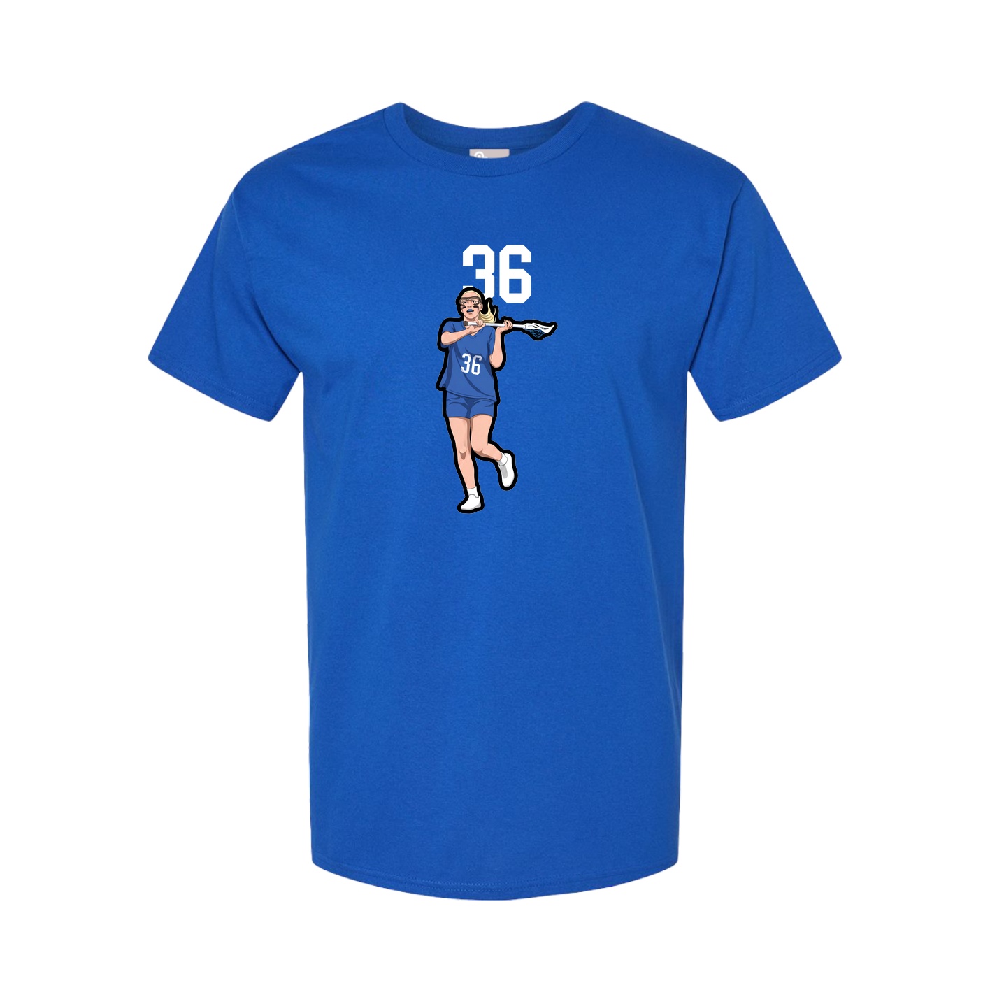 Youth Tee — Number Top in Royal