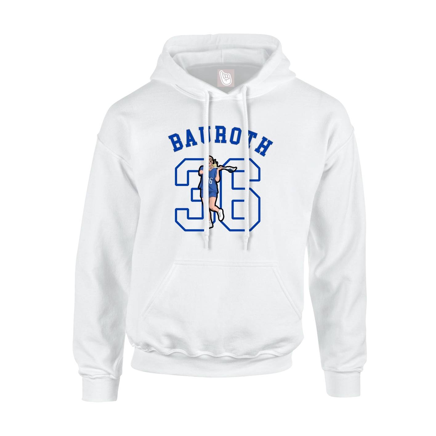Youth Hoodie — Shirsey Arch in White