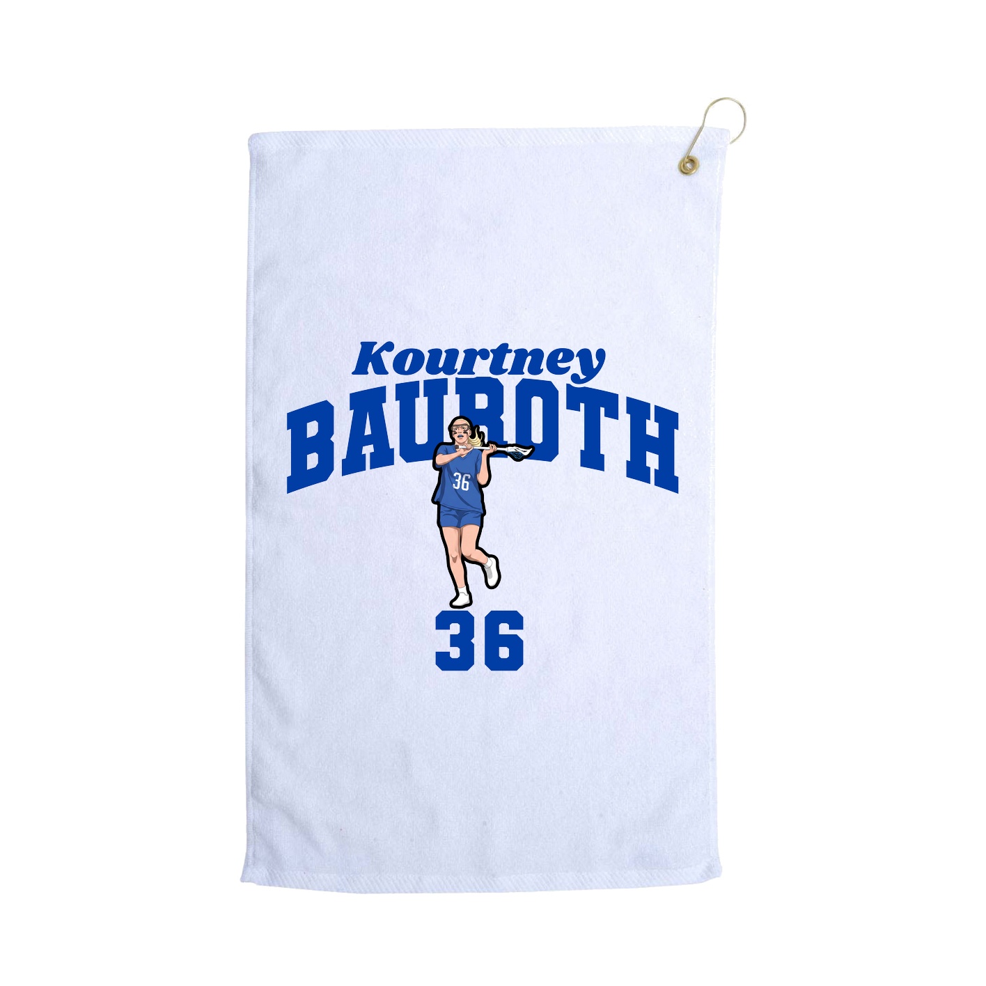 Golf Towel — Signature Arch in White