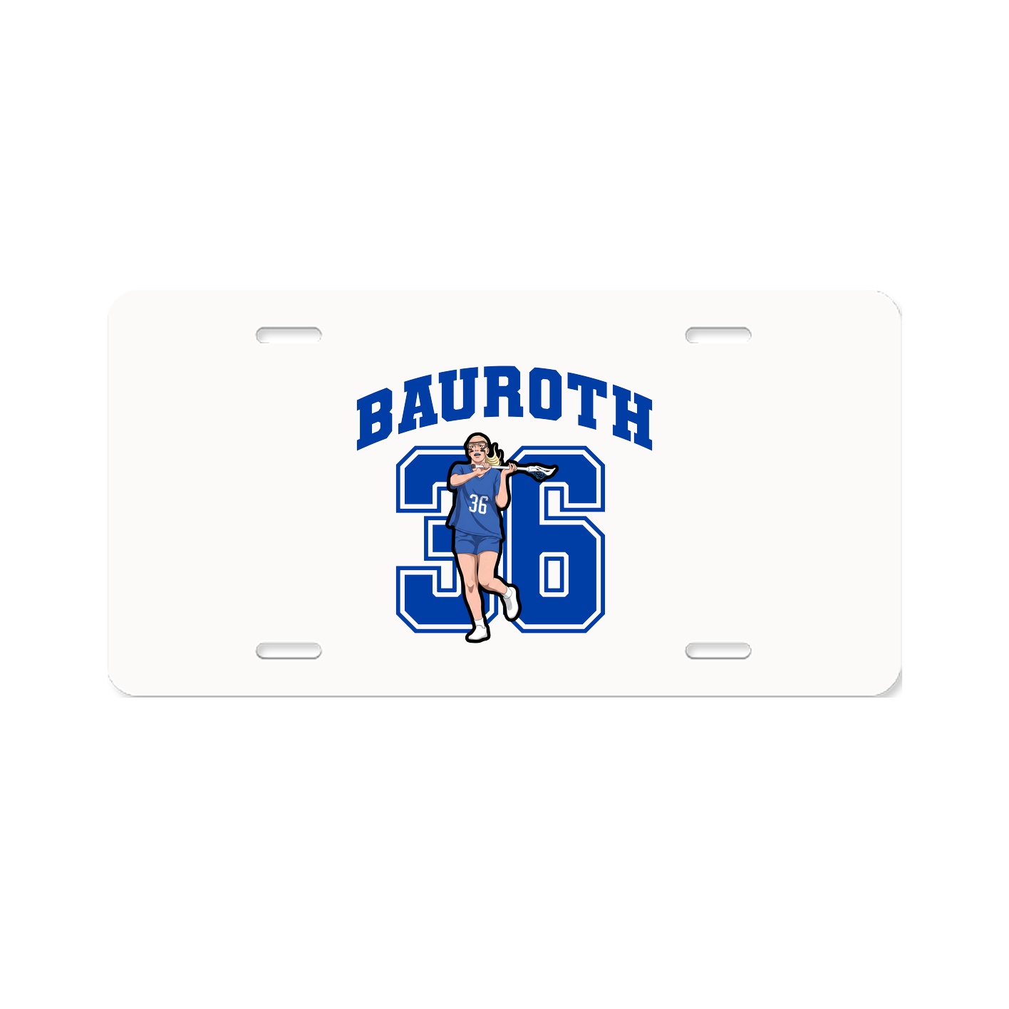License Plate — Number in Classic