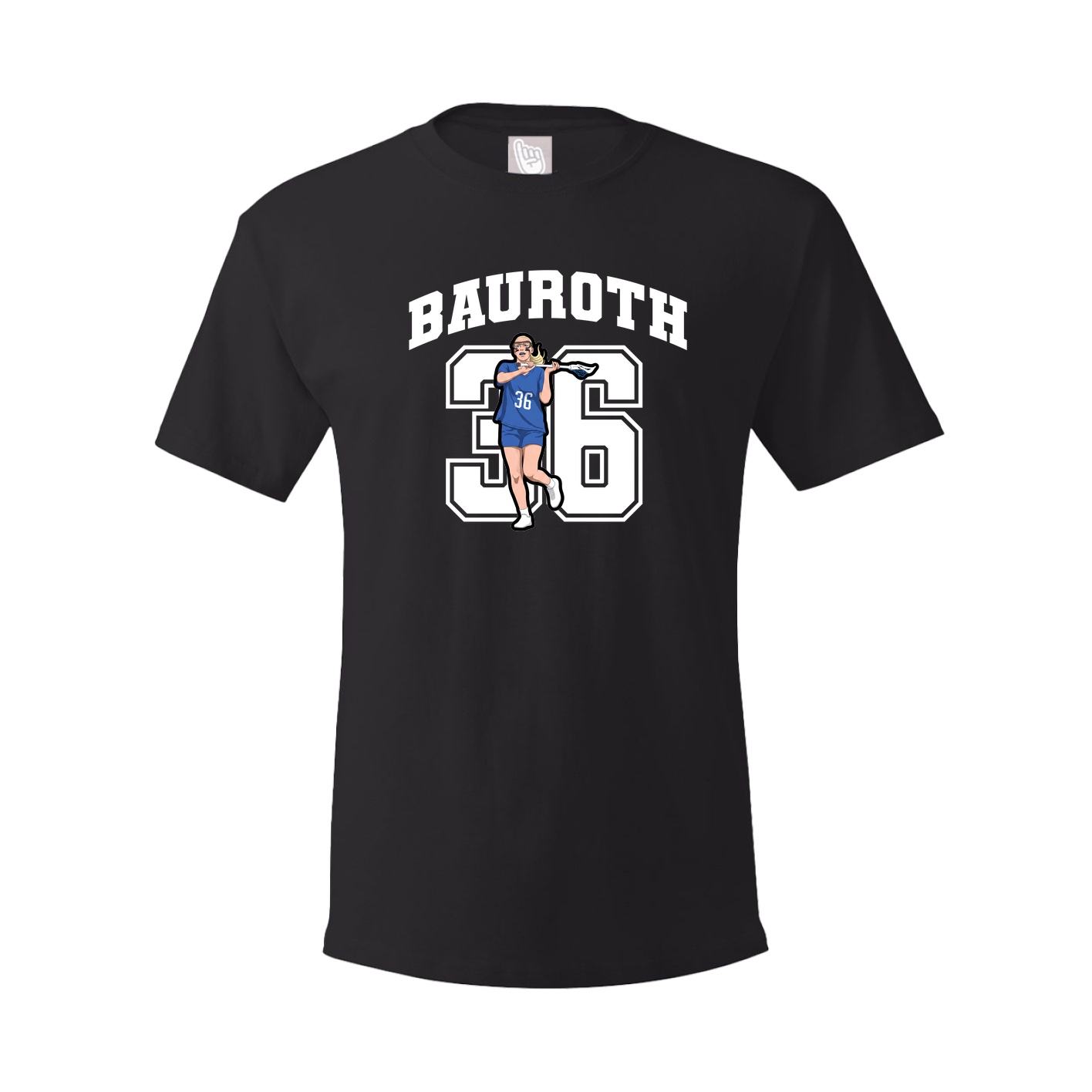 Youth Tee — Number in Black