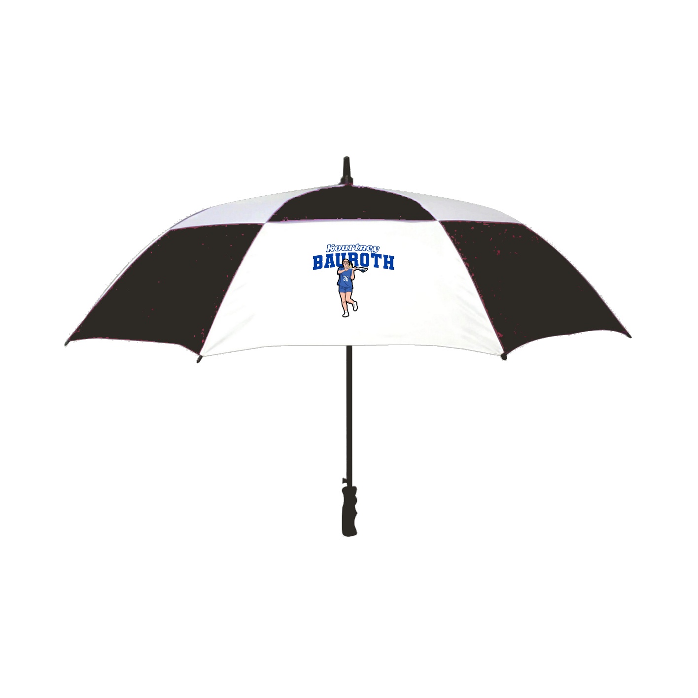 Golf Umbrella — Name Arch in Black