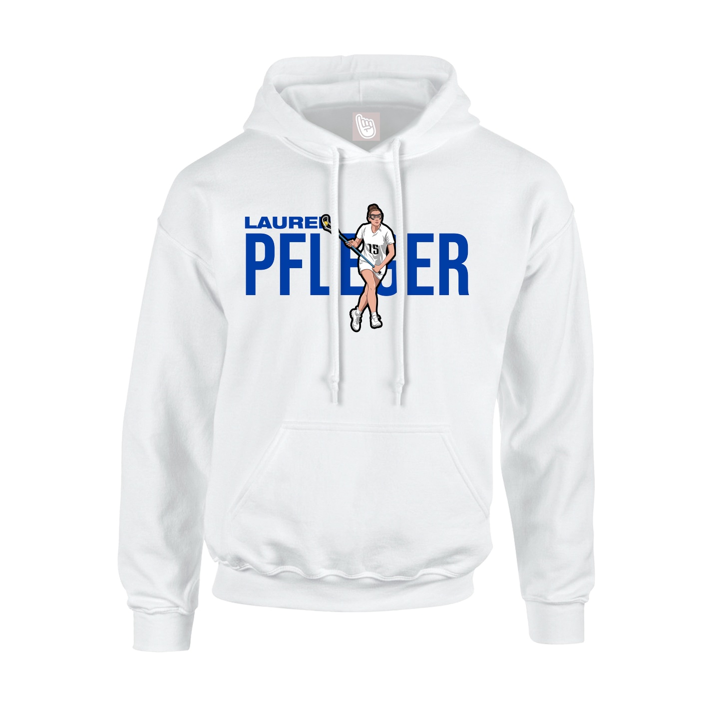 Youth Hoodie — Player Name in White
