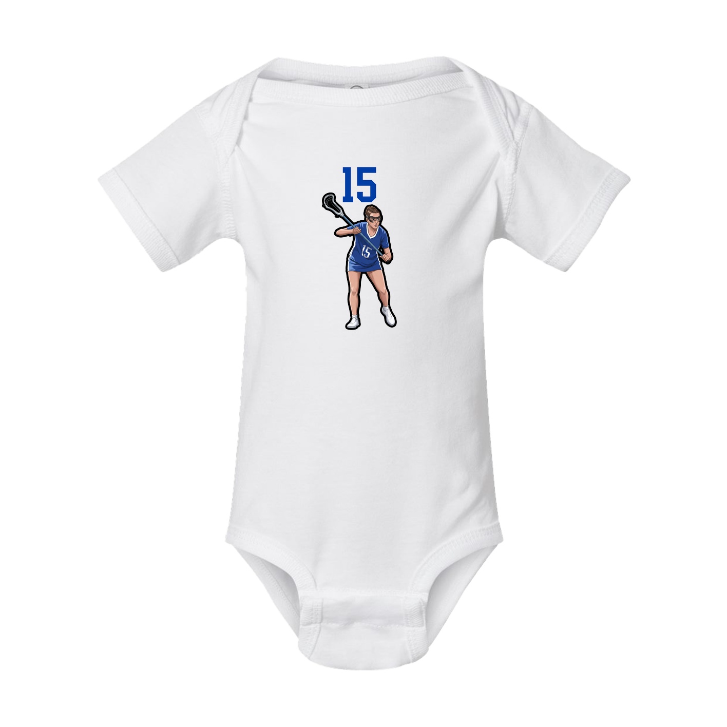 Baby Onesie — Number Top in White