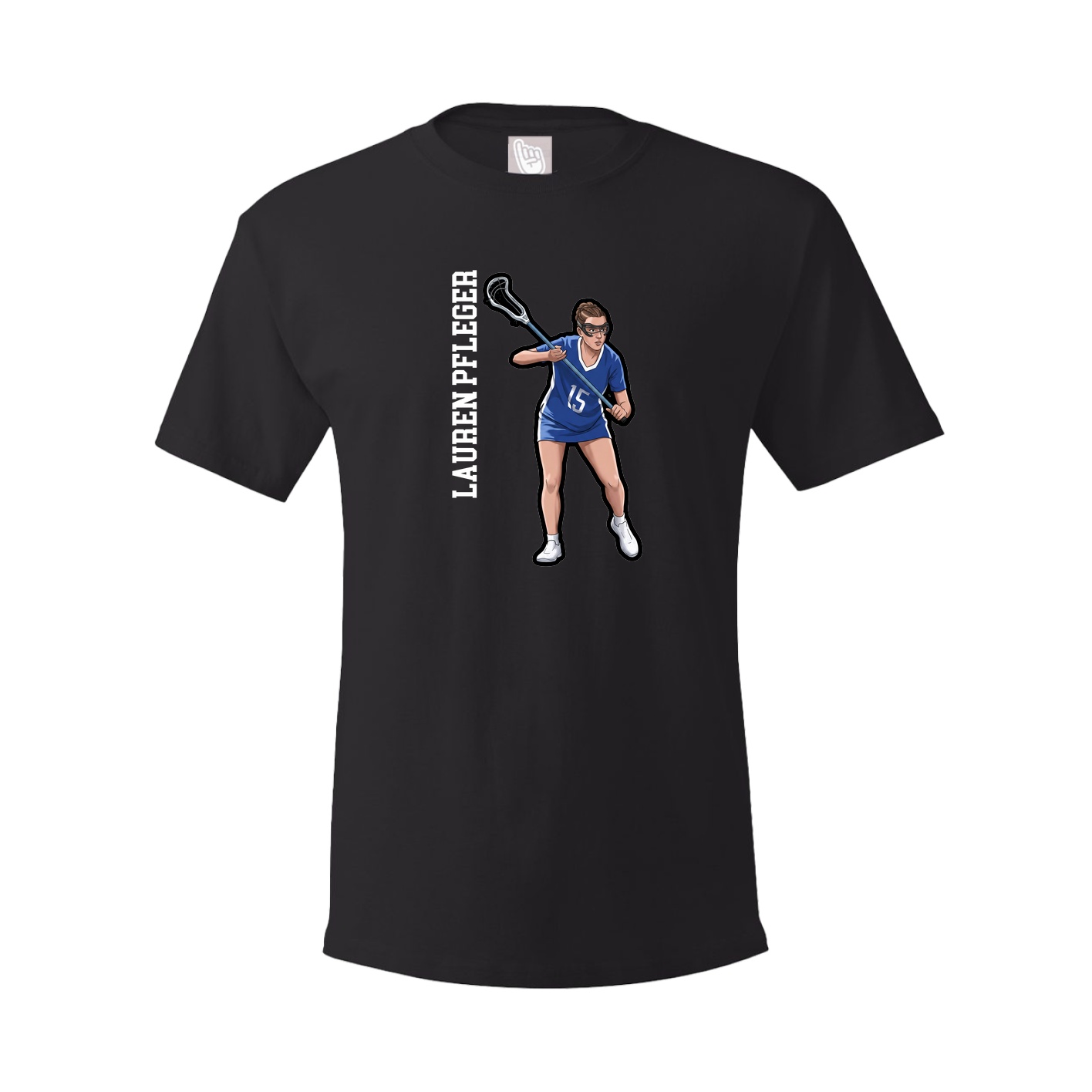 Tee — Name Vertical in Black