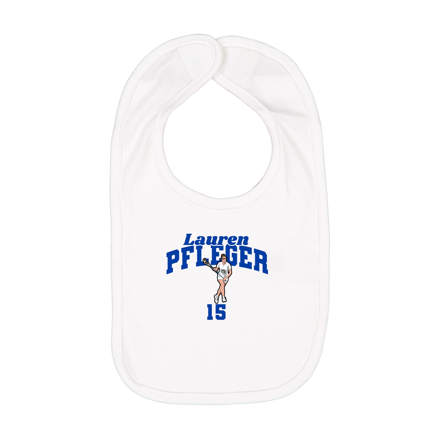 Infant Bib — Signature Arch in White