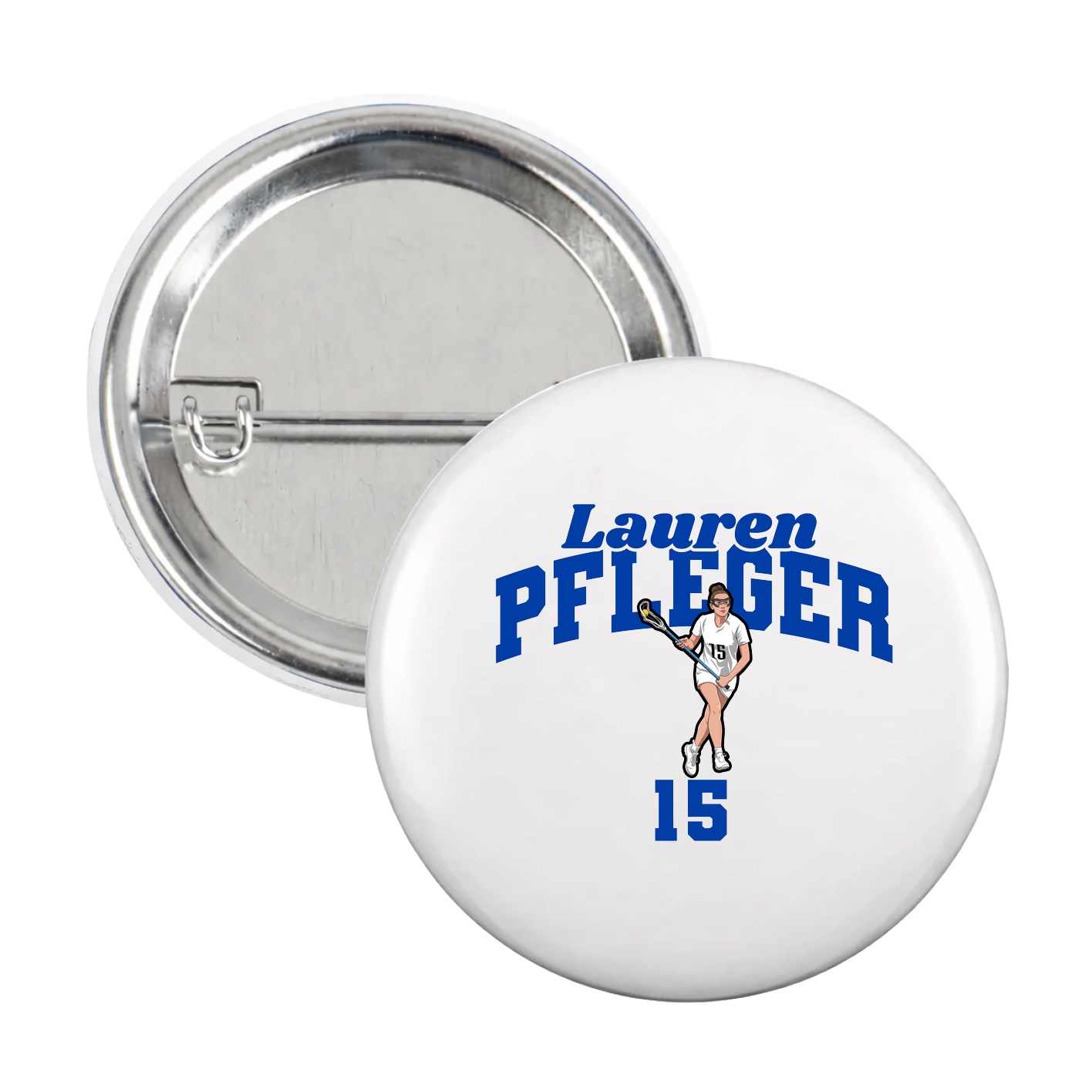 Game Day Button — Signature Arch in White