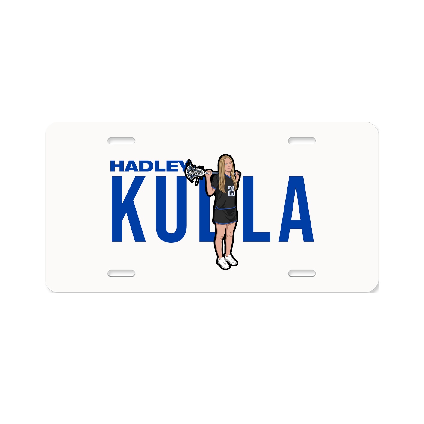 License Plate — Player Name in Classic