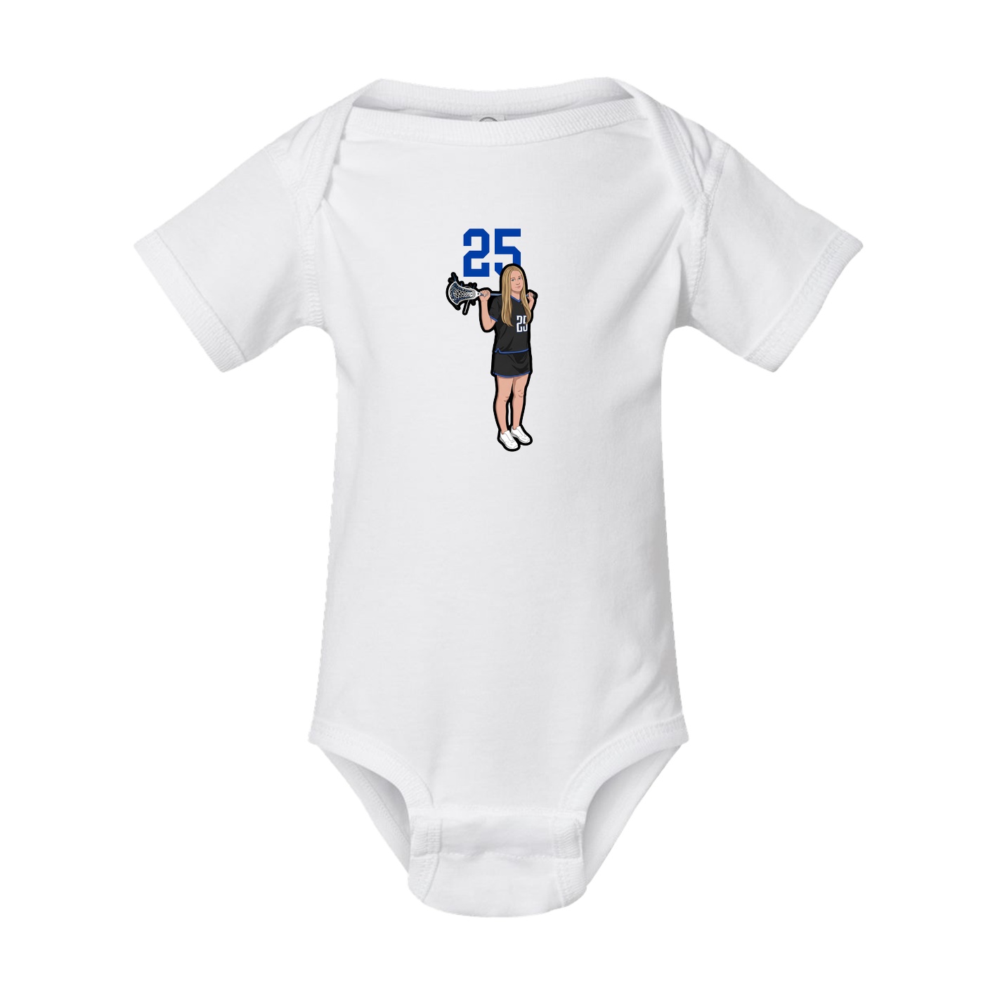Baby Onesie — Number Top in White