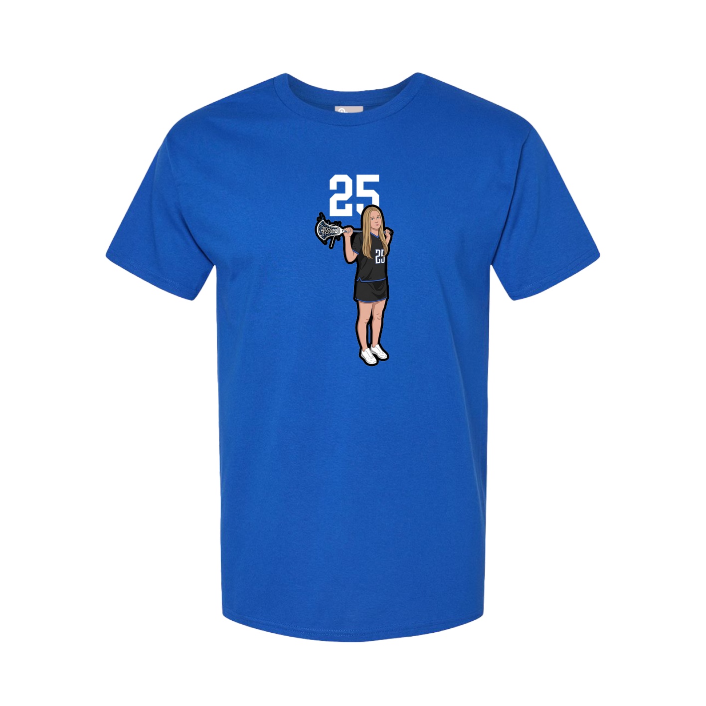 Youth Tee — Number Top in Royal
