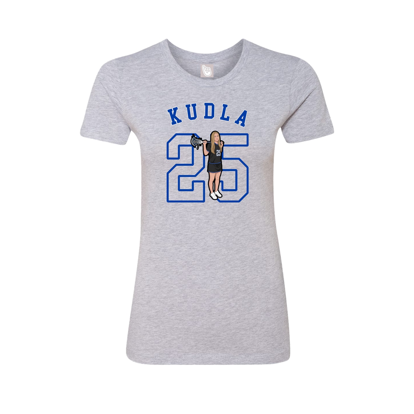 Fitted Women's Tee — Shirsey Arch in Grey