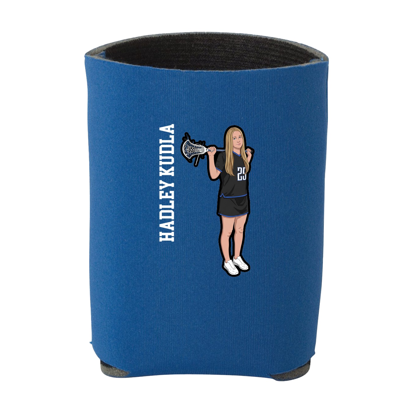 Can Holder — Name Vertical in Royal