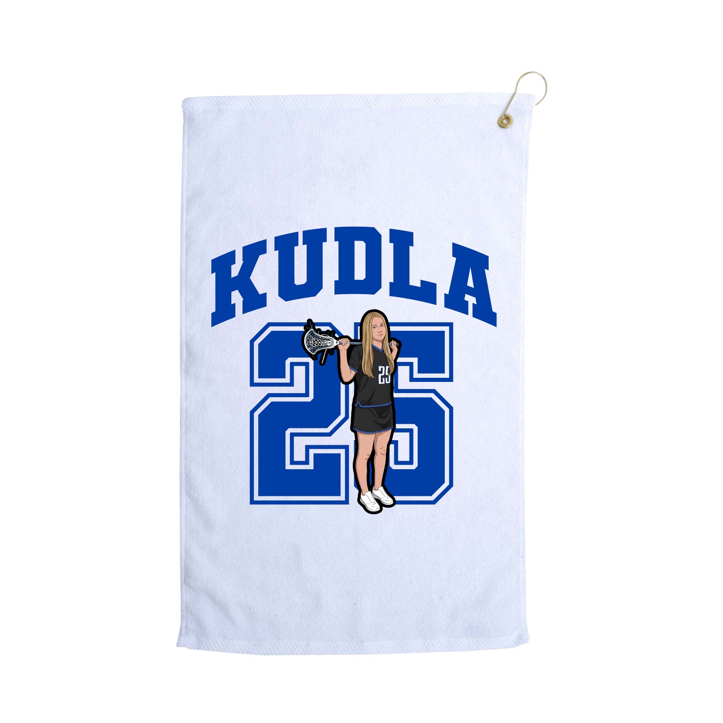 Golf Towel — Number in White