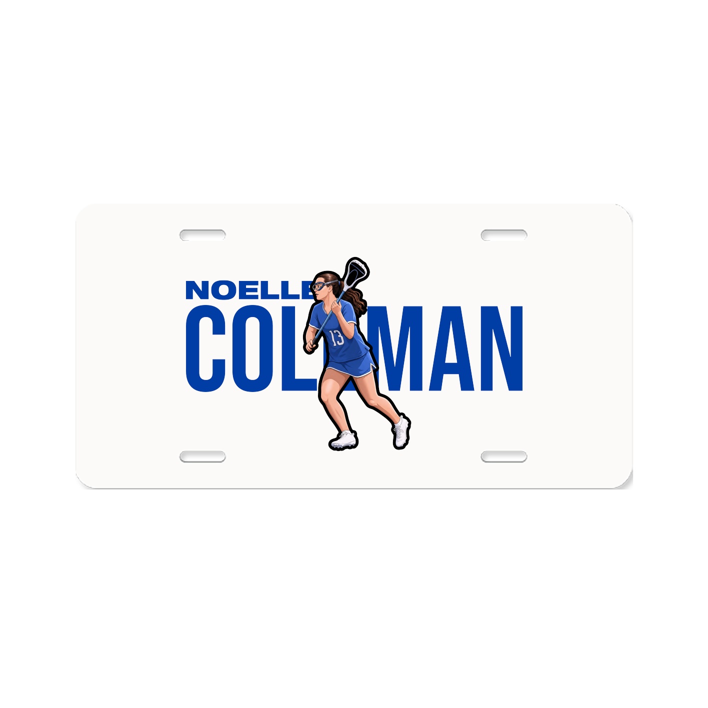 License Plate — Player Name in Classic
