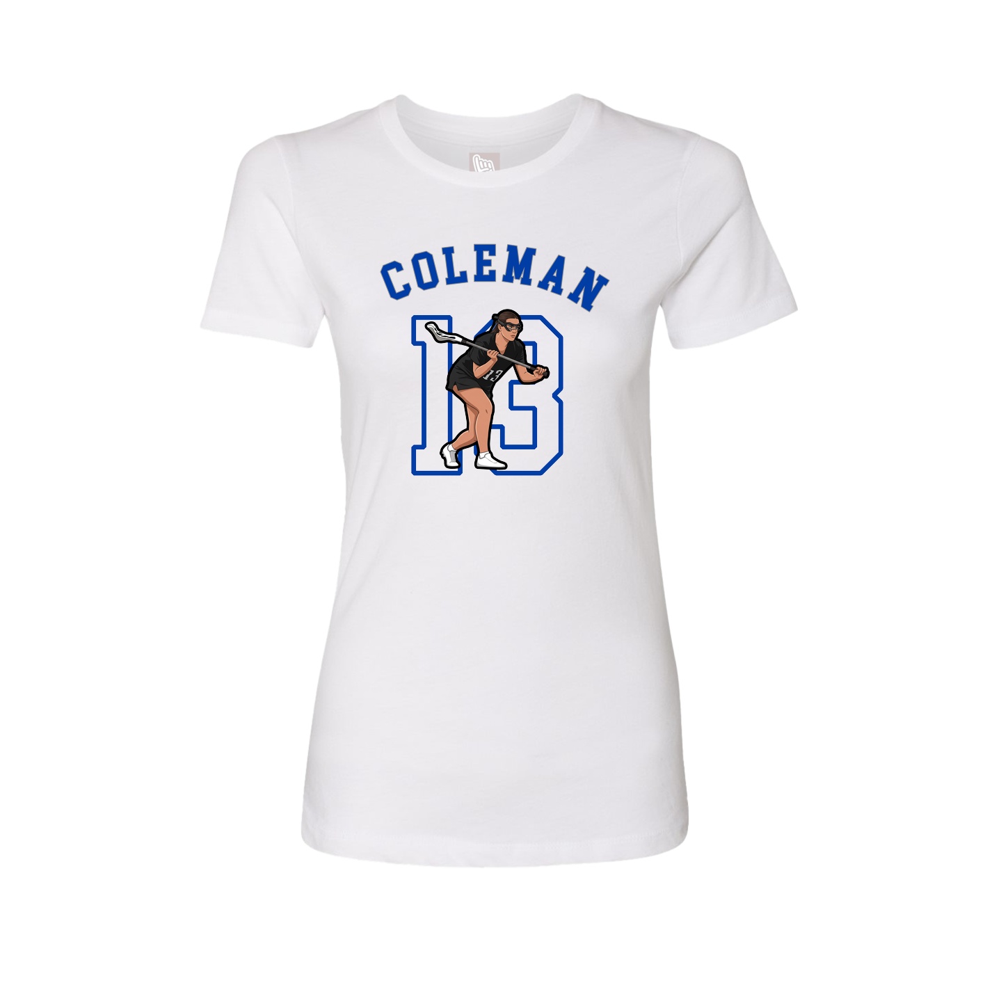 Fitted Women's Tee — Shirsey Arch in White