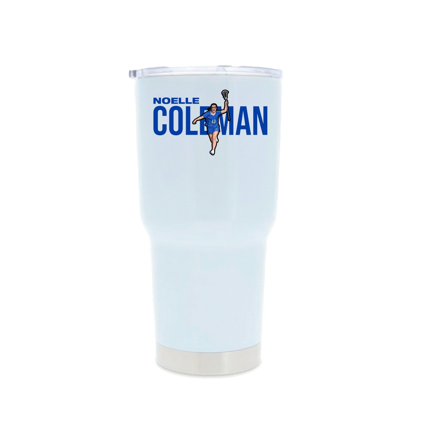 30oz Stainless Steel Tumbler — Player Name in White