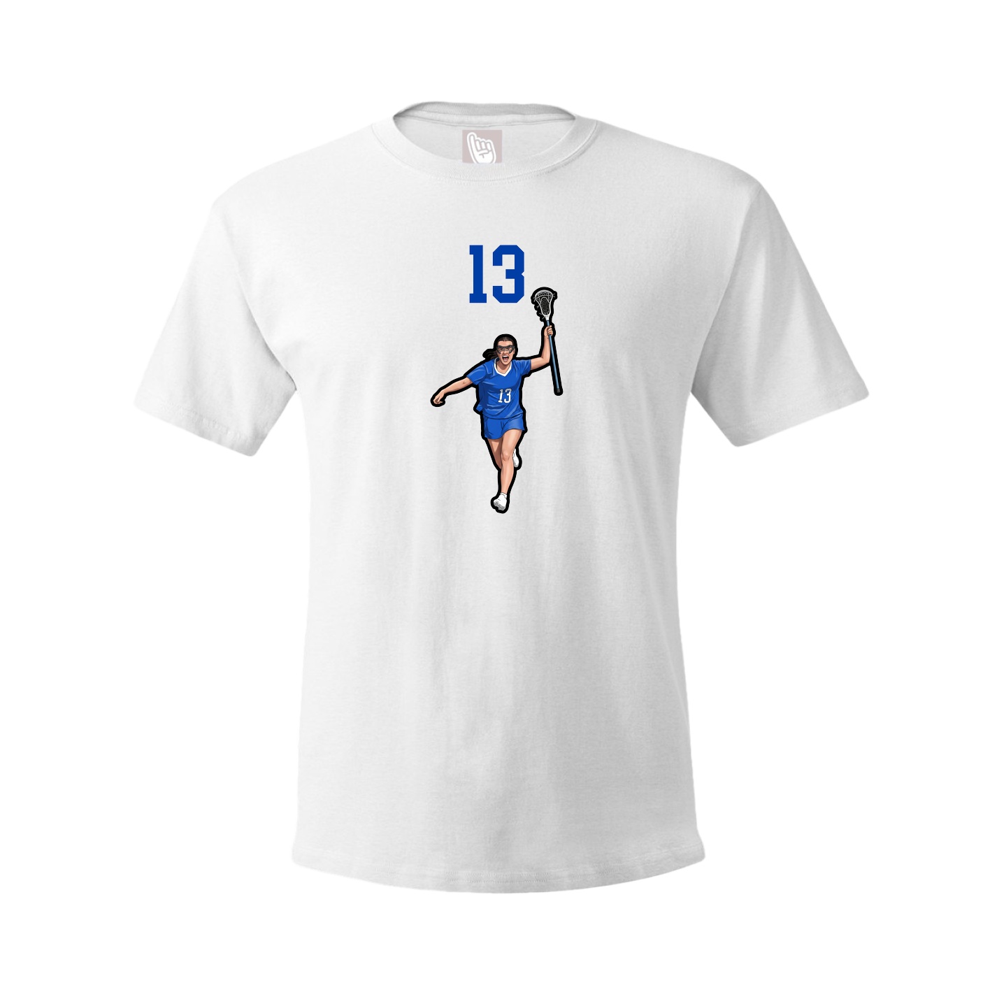 Youth Tee — Number Top in White