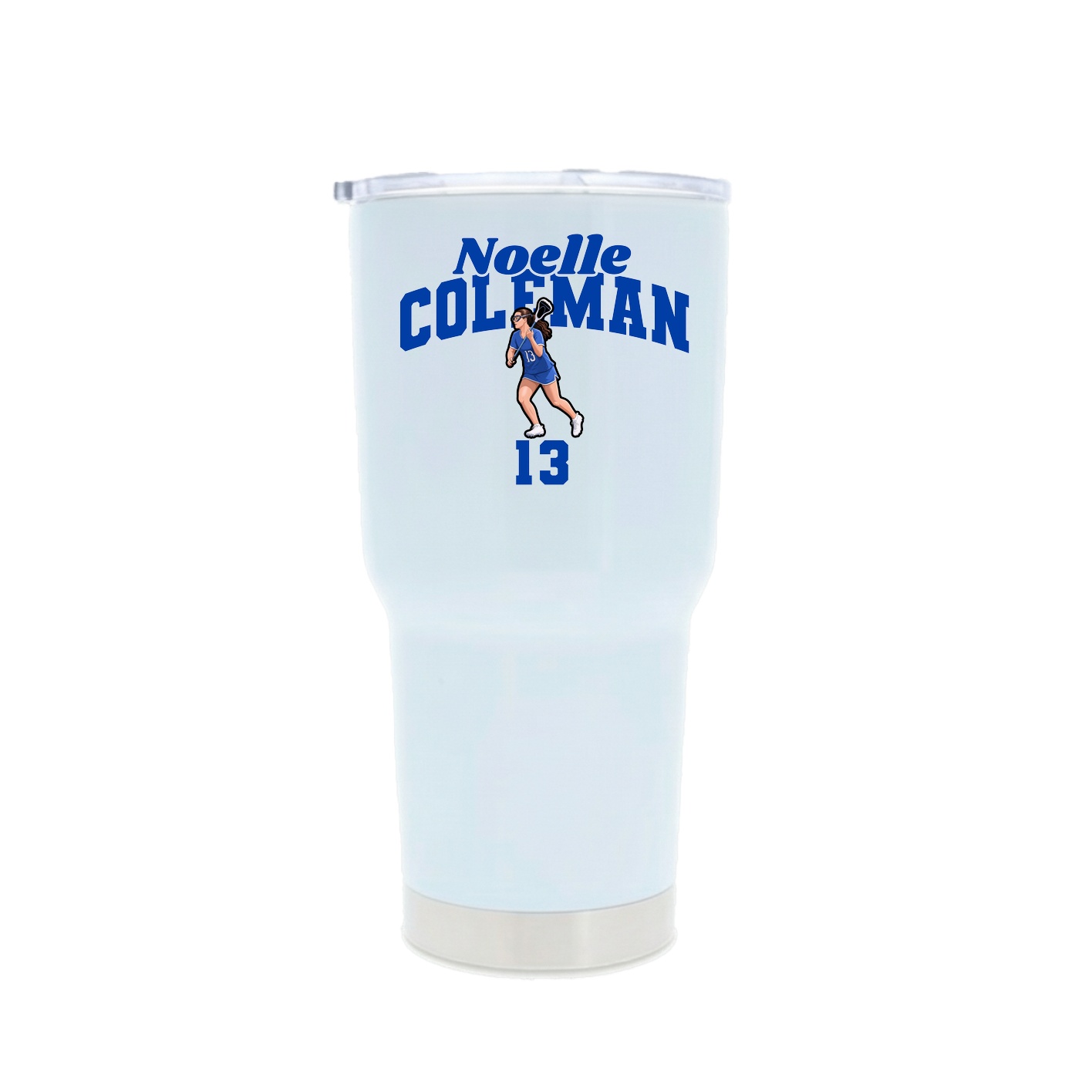 30oz Stainless Steel Tumbler — Signature Arch in White