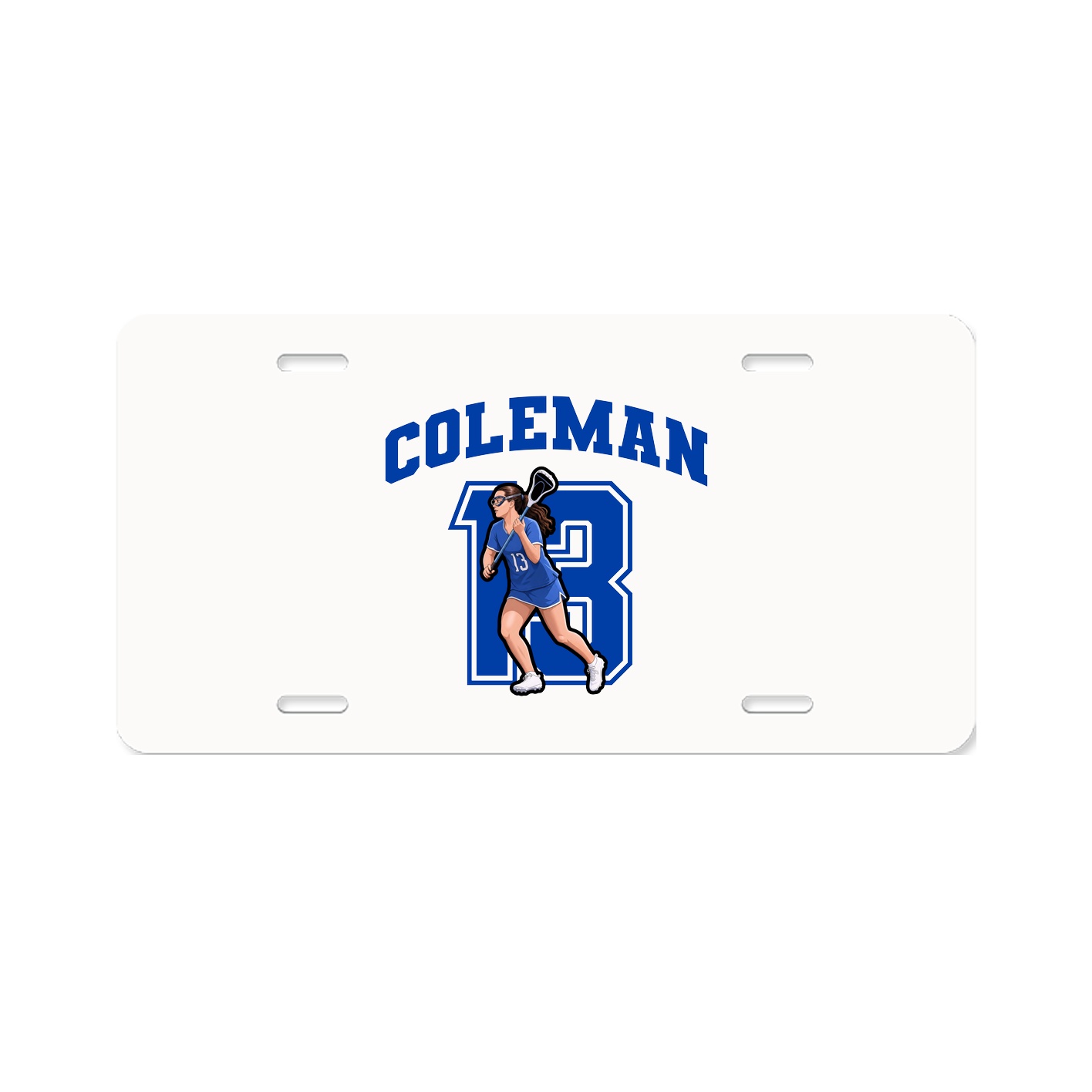 License Plate — Number in Classic