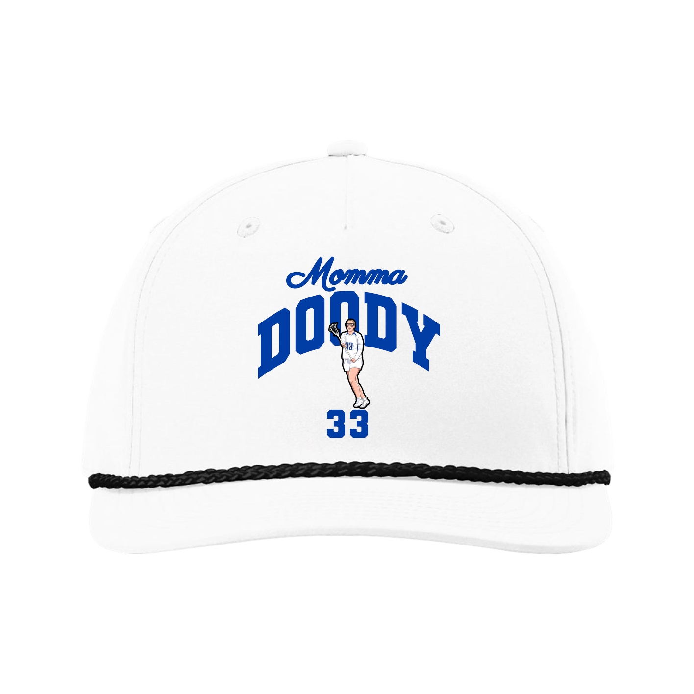 Five-Panel Classic Rope Cap — Mothers Day Arch in White